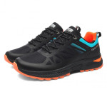 Черни мъжки маратонки, текстилна материя - спортни обувки за пролетта и лятото N 100021638