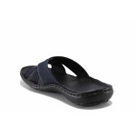 Сини мъжки чехли, естествен набук - ежедневни обувки за лятото N 100022063