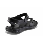 Черни мъжки сандали, естествена кожа - всекидневни обувки за лятото N 100022147