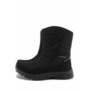 Черни мъжки боти, текстилна материя - всекидневни обувки за есента и зимата N 100022453