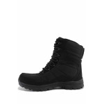 Черни мъжки боти, текстилна материя - спортни обувки за есента и зимата N 100022454