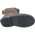 Кафяви мъжки боти, естествена кожа и текстилна материя - ежедневни обувки за есента и зимата N 100022545
