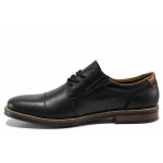 Анатомични черни официални мъжки обувки, естествена кожа - официални обувки за пролетта и лятото N 100021275