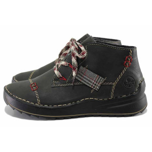 Зелени анатомични дамски боти, здрава еко-кожа - ежедневни обувки за есента и зимата N 100022158