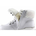 Бели анатомични дамски боти, естествена кожа - всекидневни обувки за есента и зимата N 100022404