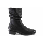 Черни анатомични дамски боти, естествена кожа - всекидневни обувки за есента и зимата N 100022421