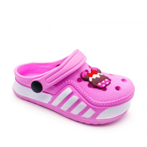 Розови детски чехли, pvc материя - ежедневни обувки за лятото N 100023240