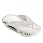 Бели джапанки, pvc материя - ежедневни обувки за лятото N 100023091