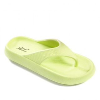 Зелени джапанки, pvc материя - ежедневни обувки за лятото N 100023152