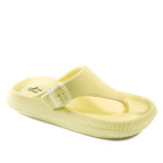 Жълти джапанки, pvc материя - ежедневни обувки за лятото N 100023155