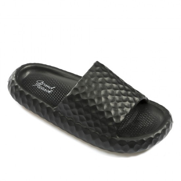 Черни джапанки, pvc материя - ежедневни обувки за лятото N 100023157