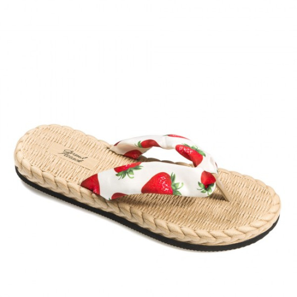 Бели джапанки, pvc материя - ежедневни обувки за лятото N 100023161