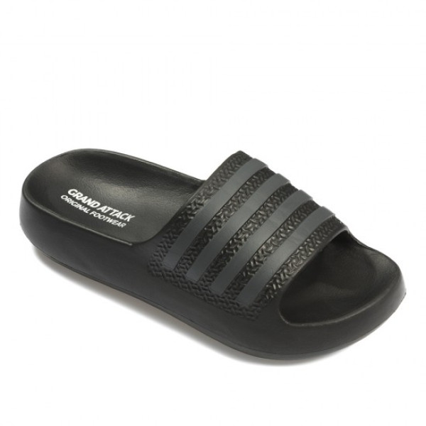 Черни джапанки, pvc материя - ежедневни обувки за лятото N 100023112
