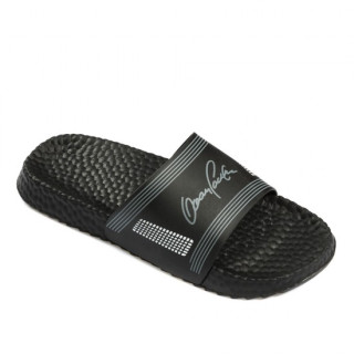Черни джапанки, pvc материя - ежедневни обувки за лятото N 100023115
