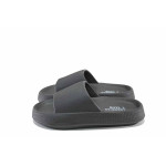 Черни джапанки, pvc материя - ежедневни обувки за лятото N 100023060