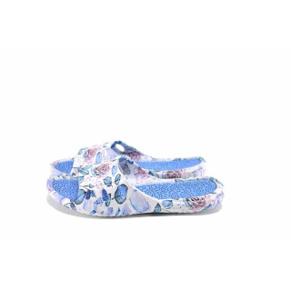 Сини джапанки, pvc материя - ежедневни обувки за лятото N 100023066