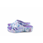 Лилави джапанки, pvc материя - ежедневни обувки за лятото N 100023069