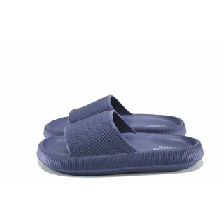 Сини джапанки, pvc материя - ежедневни обувки за лятото N 100023071