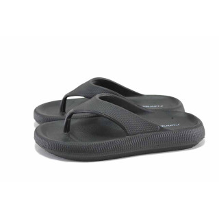 Черни джапанки, pvc материя - ежедневни обувки за лятото N 100023283