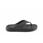 Черни джапанки, pvc материя - ежедневни обувки за лятото N 100023283