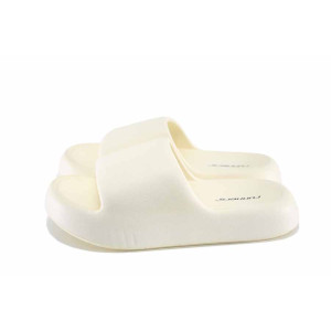 Бежови анатомични джапанки, pvc материя - всекидневни обувки за лятото N 100023284