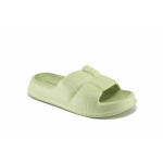 Зелени джапанки, pvc материя - ежедневни обувки за лятото N 100023287
