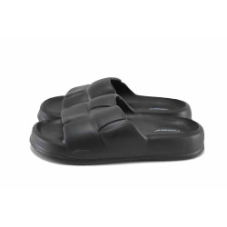 Черни анатомични джапанки, pvc материя - всекидневни обувки за лятото N 100023288