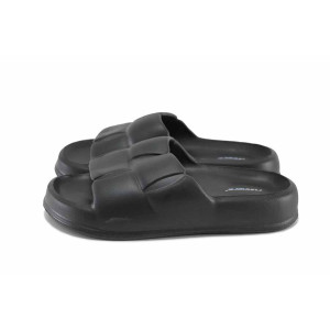 Черни анатомични джапанки, pvc материя - всекидневни обувки за лятото N 100023288