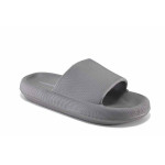 Сиви джапанки, pvc материя - всекидневни обувки за лятото N 100023290