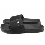 Черни джапанки, pvc материя - всекидневни обувки за лятото N 100023292