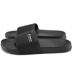 Черни анатомични джапанки, pvc материя - всекидневни обувки за лятото N 100023292