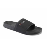 Черни джапанки, pvc материя - всекидневни обувки за лятото N 100023292