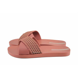 Розови джапанки, pvc материя - ежедневни обувки за лятото N 100023329