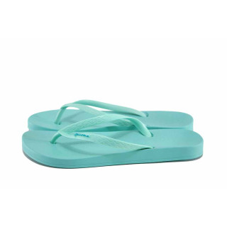 Зелени джапанки, pvc материя - ежедневни обувки за лятото N 100023331