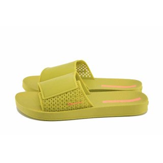Зелени джапанки, pvc материя - ежедневни обувки за лятото N 100023332