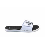 Бели джапанки, pvc материя - ежедневни обувки за лятото N 100023334