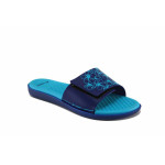 Сини джапанки, pvc материя - ежедневни обувки за лятото N 100023335