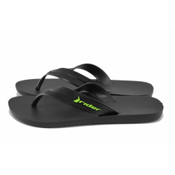 Черни джапанки, pvc материя - ежедневни обувки за лятото N 100023336