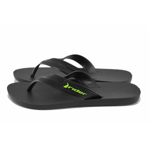 Черни джапанки, pvc материя - ежедневни обувки за лятото N 100023336