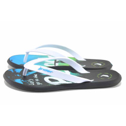 Черни джапанки, pvc материя - ежедневни обувки за лятото N 100023339