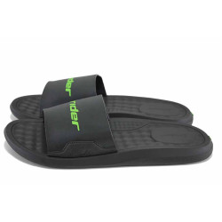 Черни анатомични джапанки, pvc материя - всекидневни обувки за целогодишно ползване N 100023514