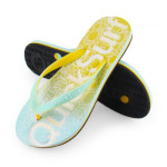 Жълти джапанки, pvc материя - ежедневни обувки за лятото N 100023081