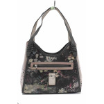 Розова дамска чанта, здрава еко-кожа - удобство и стил за пролетта и лятото N 100022743