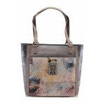 Сива дамска чанта, здрава еко-кожа - удобство и стил за пролетта и лятото N 100022745