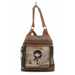 Кафява дамска чанта, здрава еко-кожа - удобство и стил за пролетта и лятото N 100022750