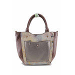 Розова дамска чанта, здрава еко-кожа - удобство и стил за пролетта и лятото N 100022755