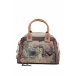 Кафява дамска чанта, здрава еко-кожа - удобство и стил за пролетта и лятото N 100022758