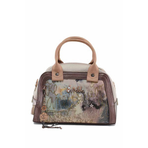 Кафява дамска чанта, здрава еко-кожа - удобство и стил за пролетта и лятото N 100022758