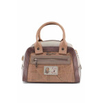 Кафява дамска чанта, здрава еко-кожа - удобство и стил за пролетта и лятото N 100022758