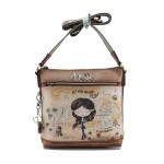 Кафява дамска чанта, здрава еко-кожа - удобство и стил за пролетта и лятото N 100022759